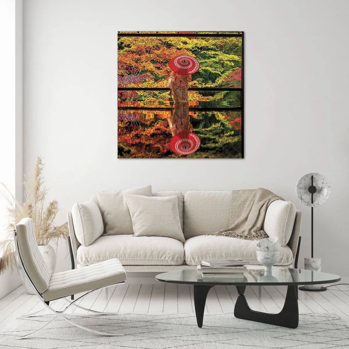 Glasbild - Bild auf glas - Im Tempel der Natur - 50x50 cm