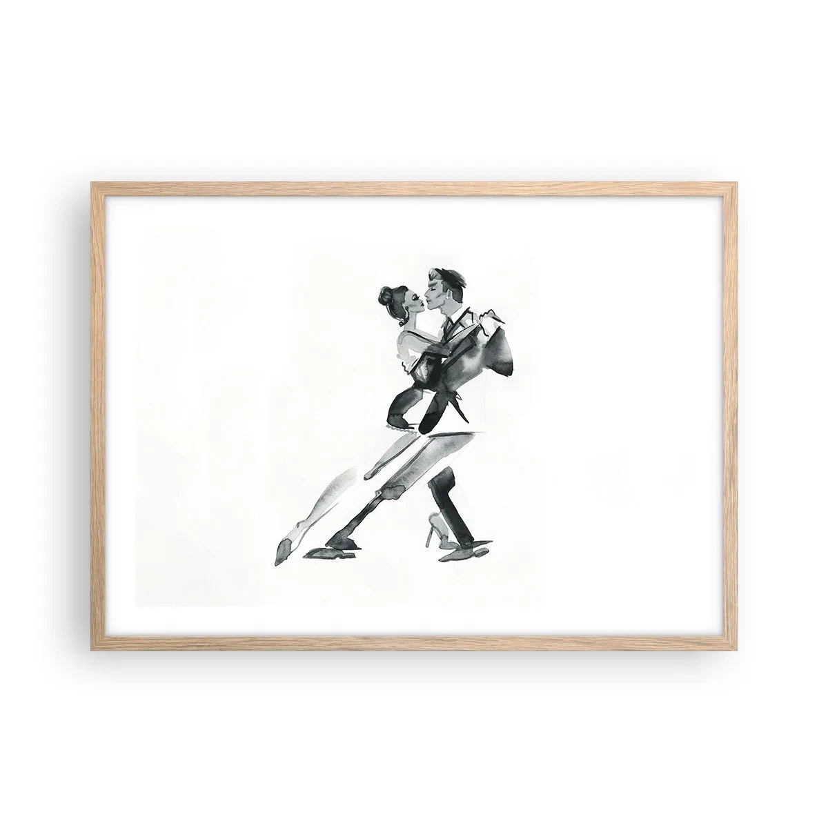 Poster in einem Rahmen aus heller Eiche - In einem Schlag - 70x50 cm