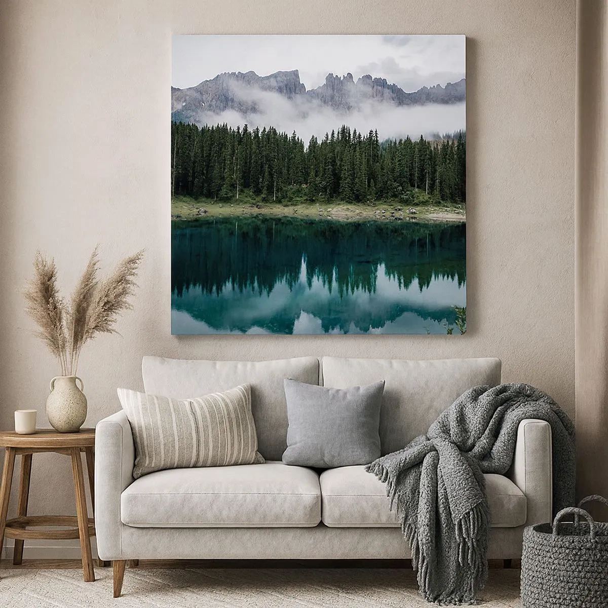 Bild auf Leinwand - Leinwandbild - Leise, leise, lass uns das Trinkwasser nicht wecken ... - 30x30 cm