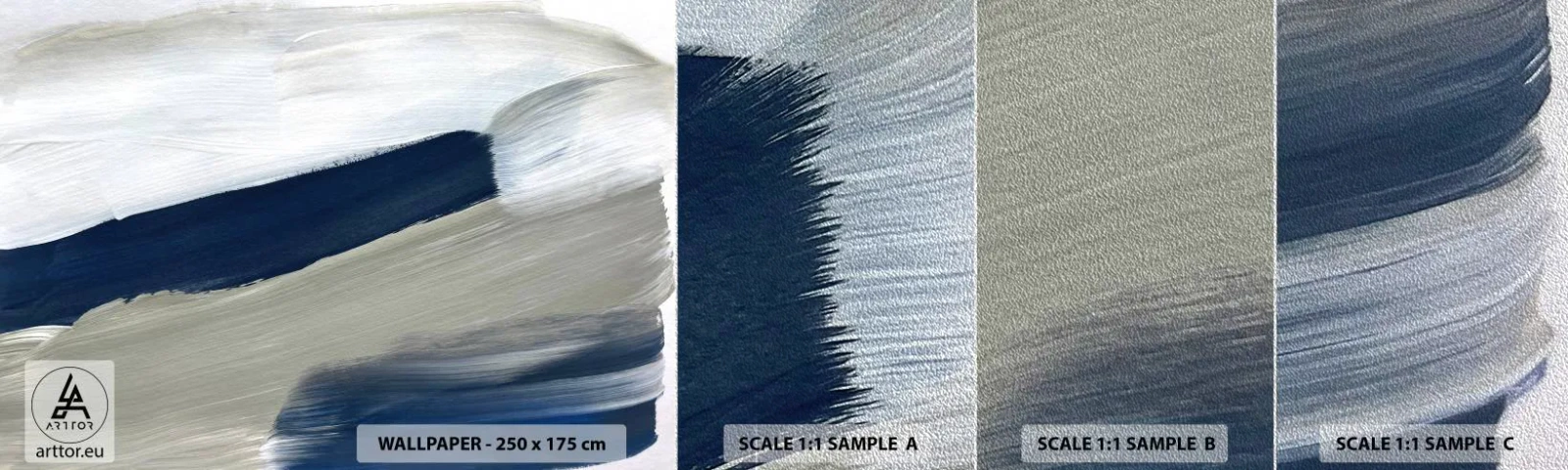 Fototapeten Muster Premium Sand - Begegnung mit dem Weißsein - Stück, Minimalistisch, Modern - 100x30 cm