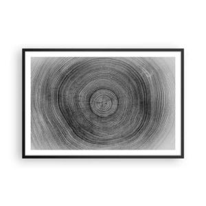 Poster in einem schwarzem Rahmen - Zeichen der Zeit - 91x61 cm