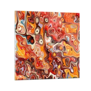 Glasbild - Bild auf glas - Wenn die Nüsse in Honig geschmolzen sind - 30x30 cm