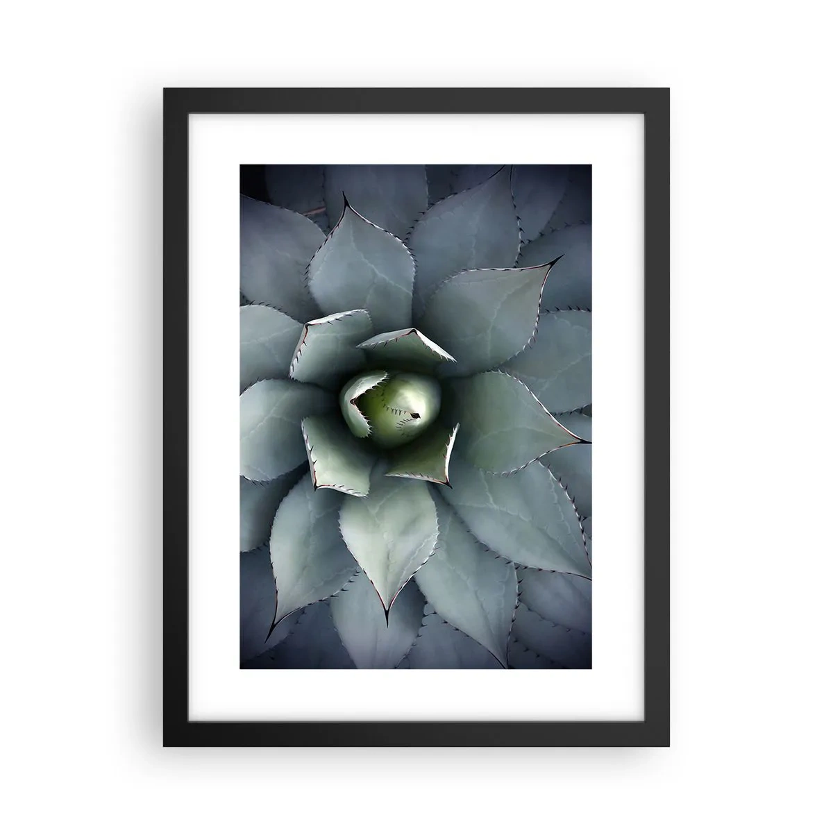 Poster in einem schwarzem Rahmen - Es lockt an und warnt - 30x40 cm