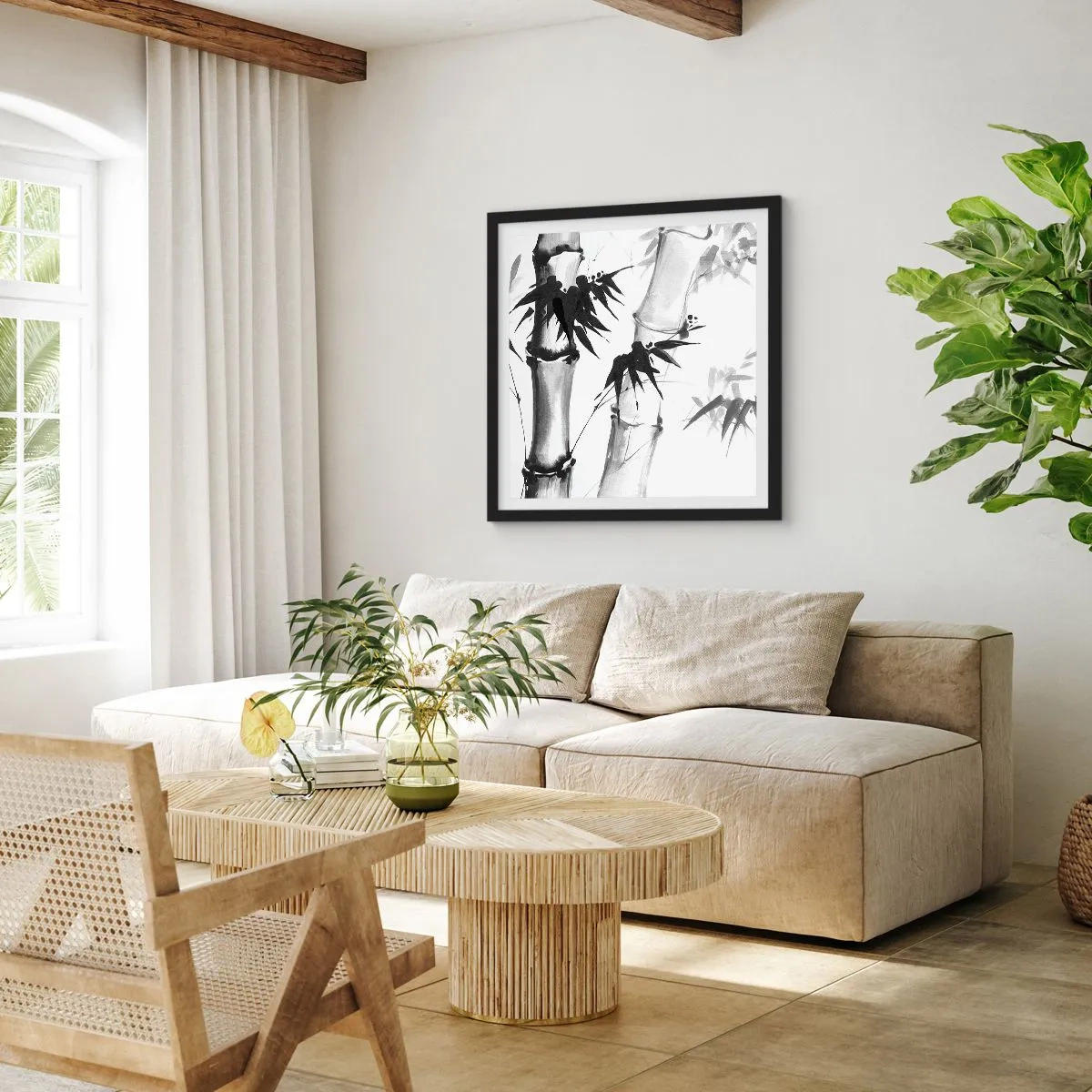 Poster in einem schwarzem Rahmen - Dem Orient ganz nah - 40x40 cm