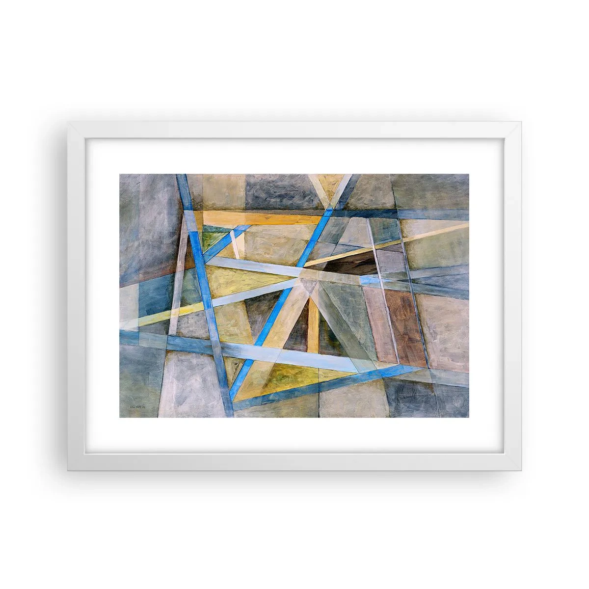 Poster in einem weißen Rahmen - Gerade oder diagonal? - 40x30 cm