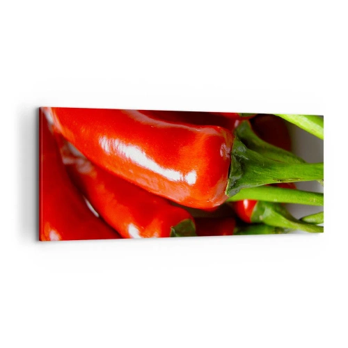 Bild auf Leinwand - Leinwandbild - Saftig, glänzend, glatt - 100x40 cm