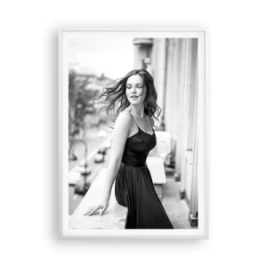 Poster in einem weißen Rahmen - Bestimmt ein Pariser - 70x100 cm