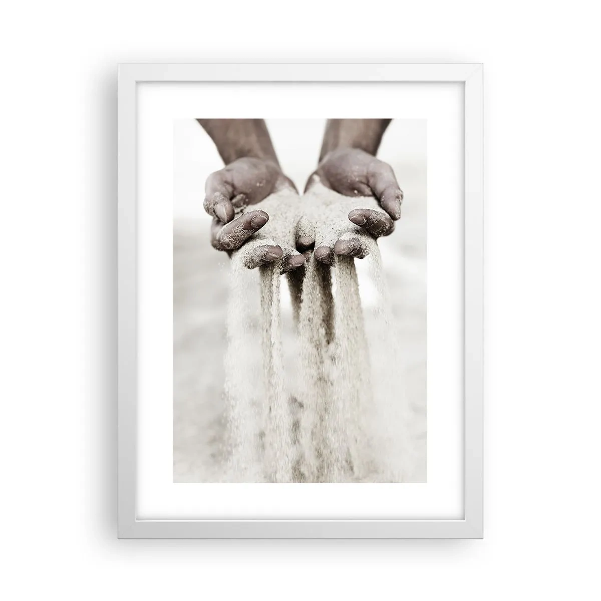 Poster in einem weißen Rahmen - Mit diesen Händen… - 30x40 cm