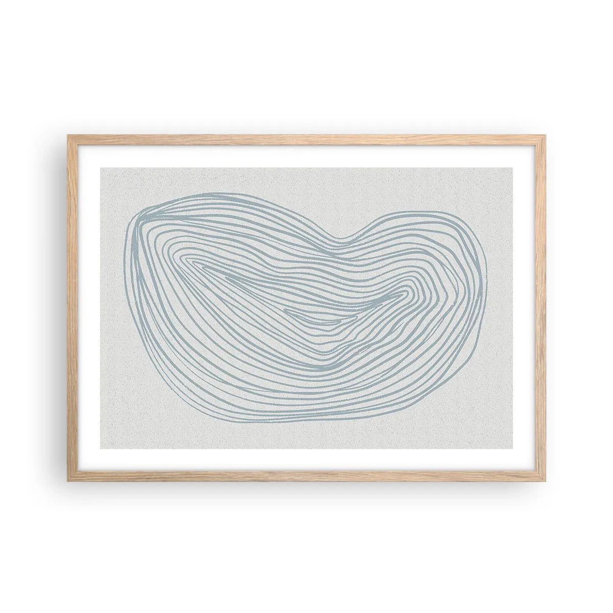 Poster in einem Rahmen aus heller Eiche - Das Lächeln der Wassertropfen - 70x50 cm