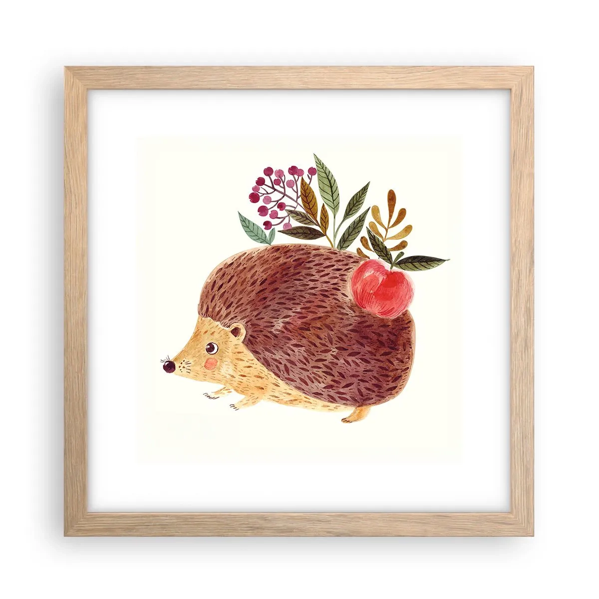 Poster in einem Rahmen aus heller Eiche - Und dann magst du mich schon - 30x30 cm