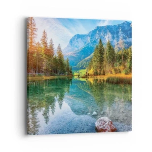 Bild auf Leinwand - Leinwandbild - Die Sanftheit des Herbstes - 40x40 cm