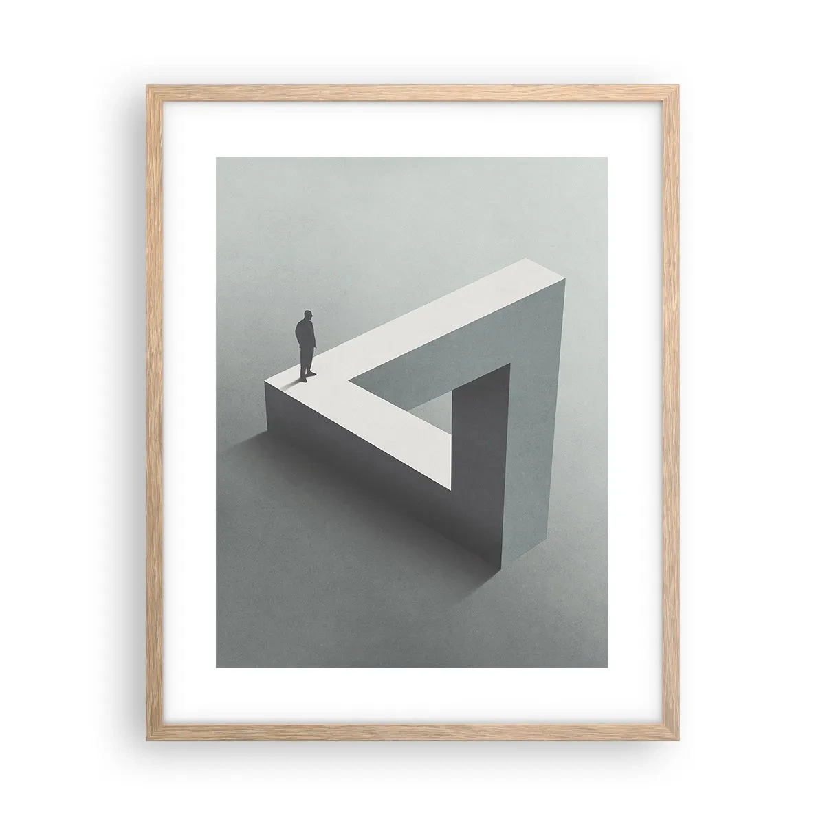 Poster in einem Rahmen aus heller Eiche - Es ist also doch möglich - 40x50 cm