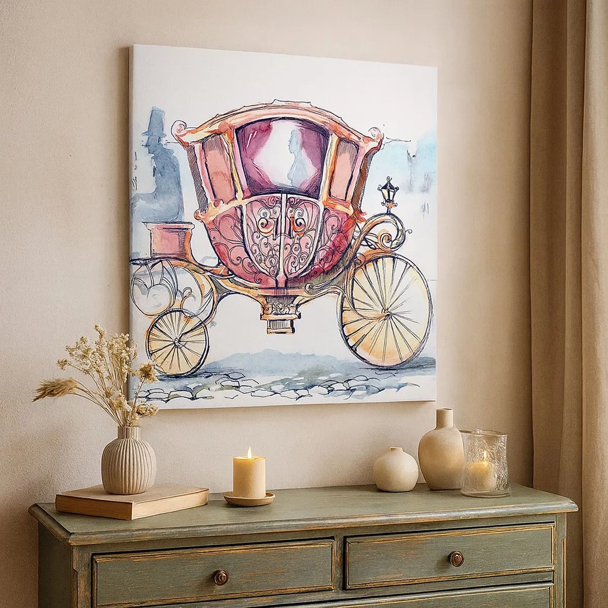 Bild auf Leinwand - Leinwandbild - Zur Hochzeit oder zum Abschlussball? - 30x30 cm