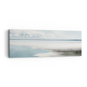 Bild auf Leinwand - Leinwandbild - Sanfte Flut - 90x30 cm