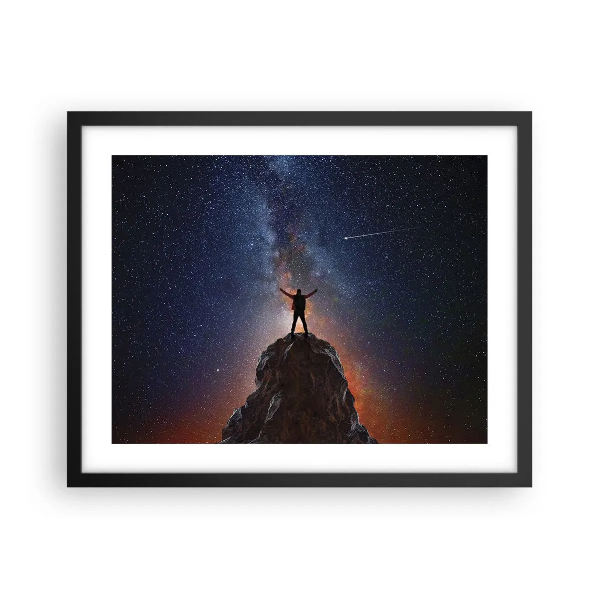 Poster in einem schwarzem Rahmen - Die Macht ist mit mir! - 50x40 cm