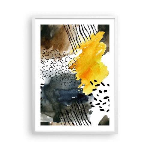 Poster in einem weißen Rahmen - Ein Treffen der Elemente der Natur - 50x70 cm