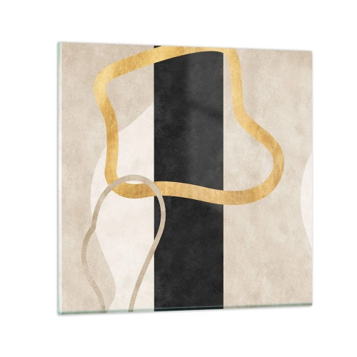 Glasbild - Bild auf glas - Schleifenformen - 30x30 cm