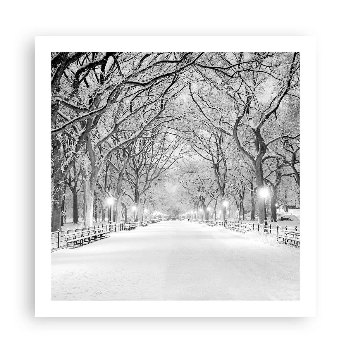 Poster - Vier Jahreszeiten - Winter - 60x60 cm