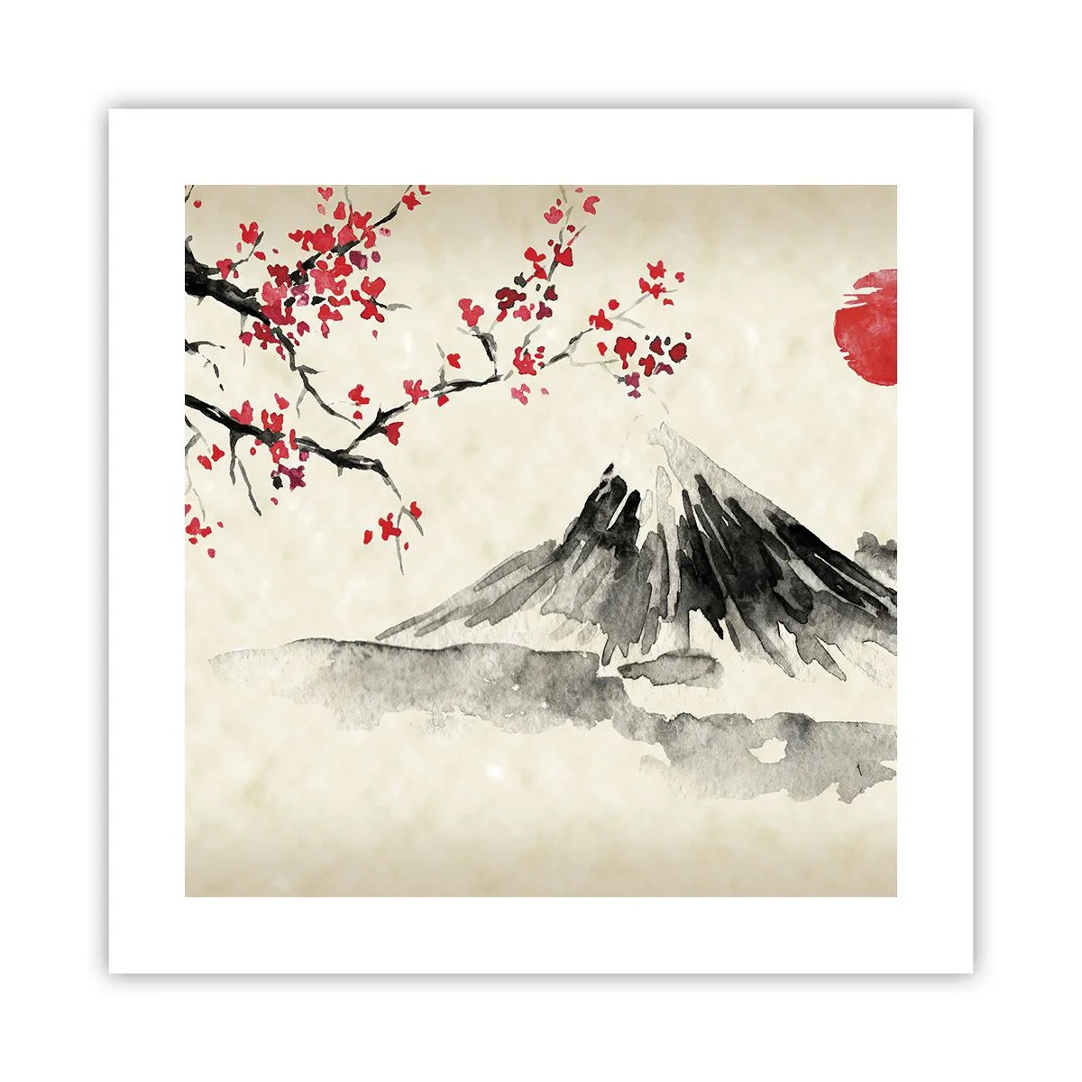 Poster - Liebe Japan - 40x40 cm
