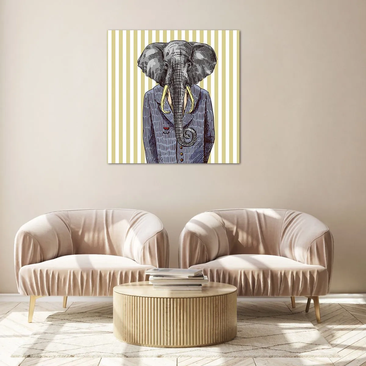 Glasbild - Bild auf glas - Von Natur aus elegant - 50x50 cm