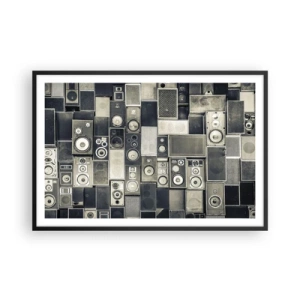 Poster in einem schwarzem Rahmen - Und es ist alles in Ordnung - 91x61 cm