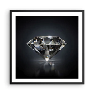 Poster in einem schwarzem Rahmen - Beste Freundin - 60x60 cm