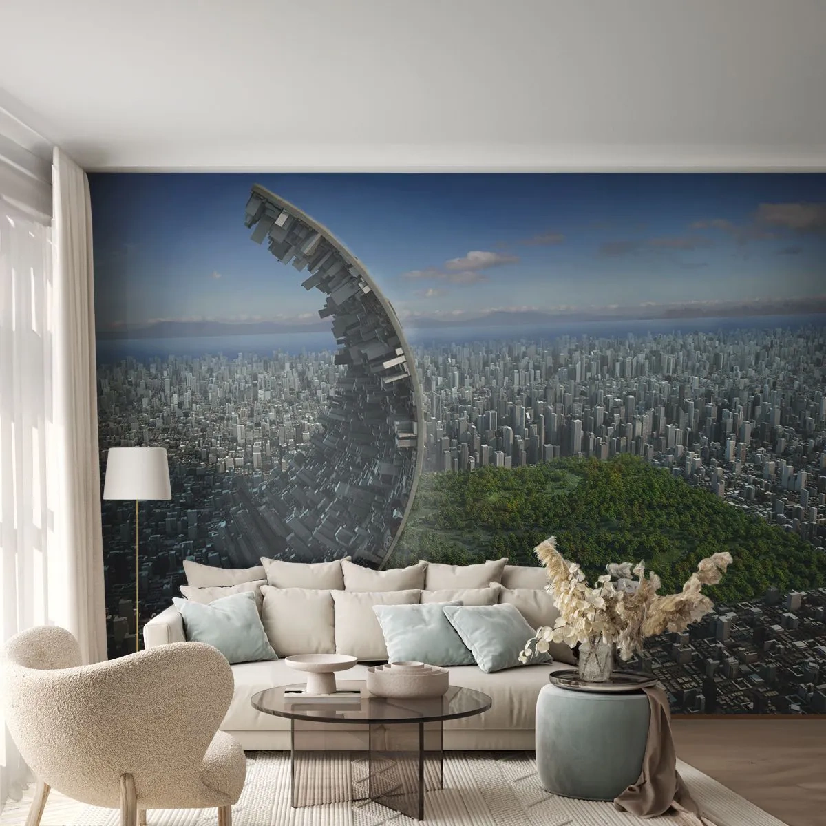 Fototapete Standard Eco - Die Natur ist ewig - Abstraktion, Die Architektur, Design - 400x280 cm