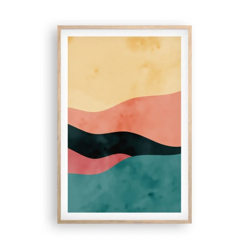 Poster in einem Rahmen aus heller Eiche - Konforme Nichtkonformität - 61x91 cm