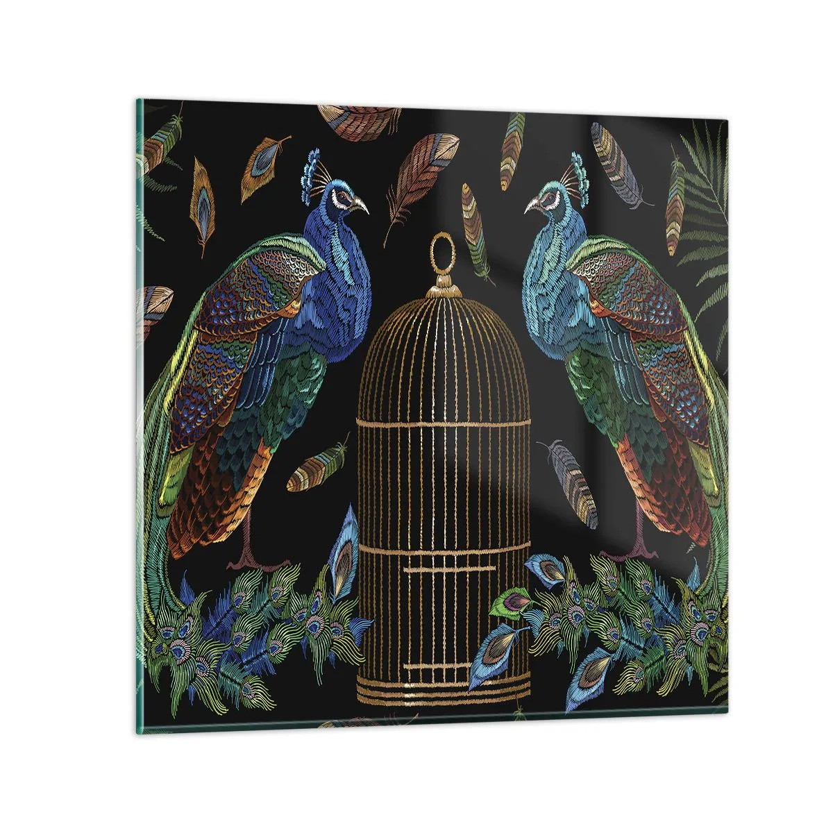 Glasbild - Bild auf glas - In königlichen Gewändern - 70x70 cm