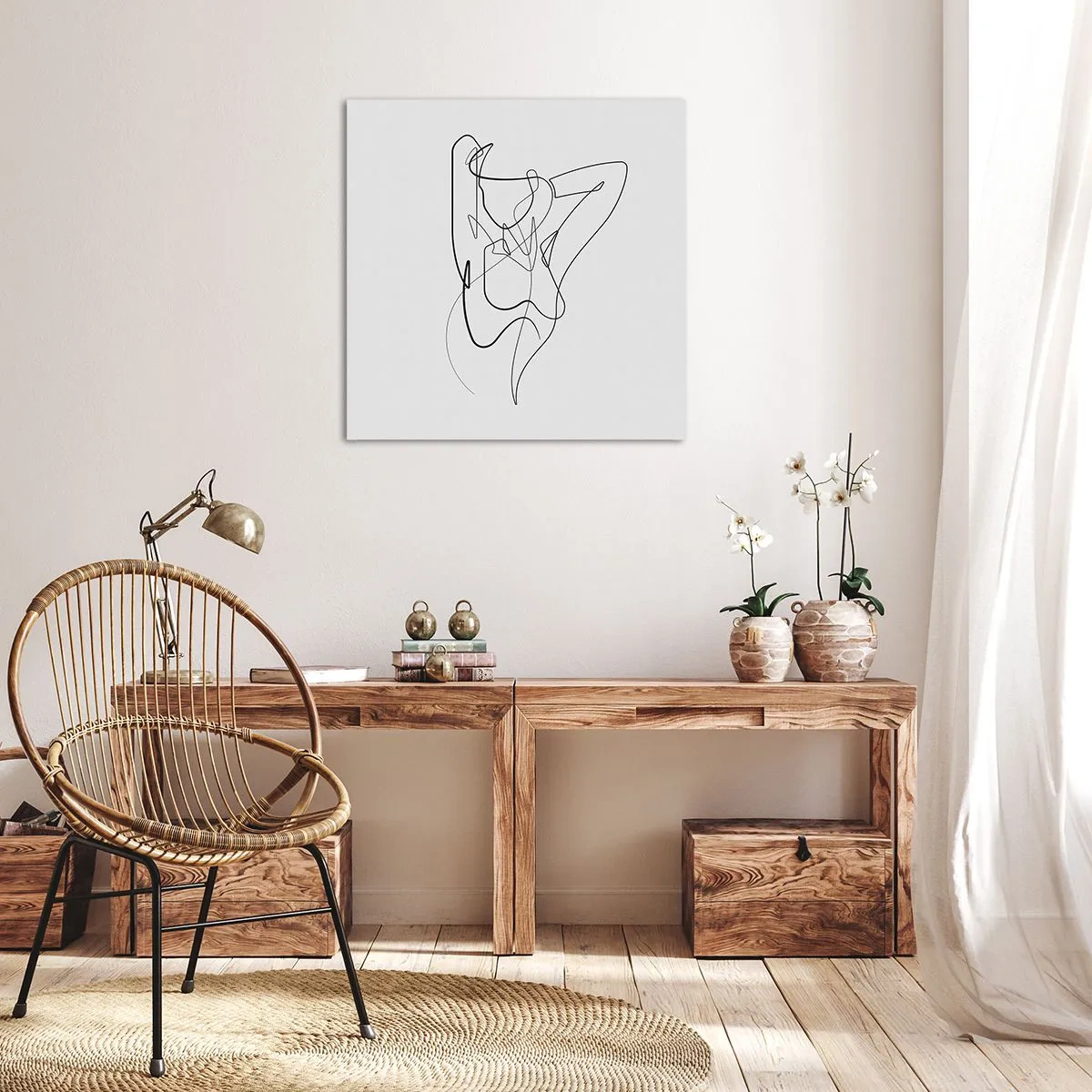 Bild auf Leinwand - Leinwandbild - So, wie du wirklich bist ... - 70x70 cm