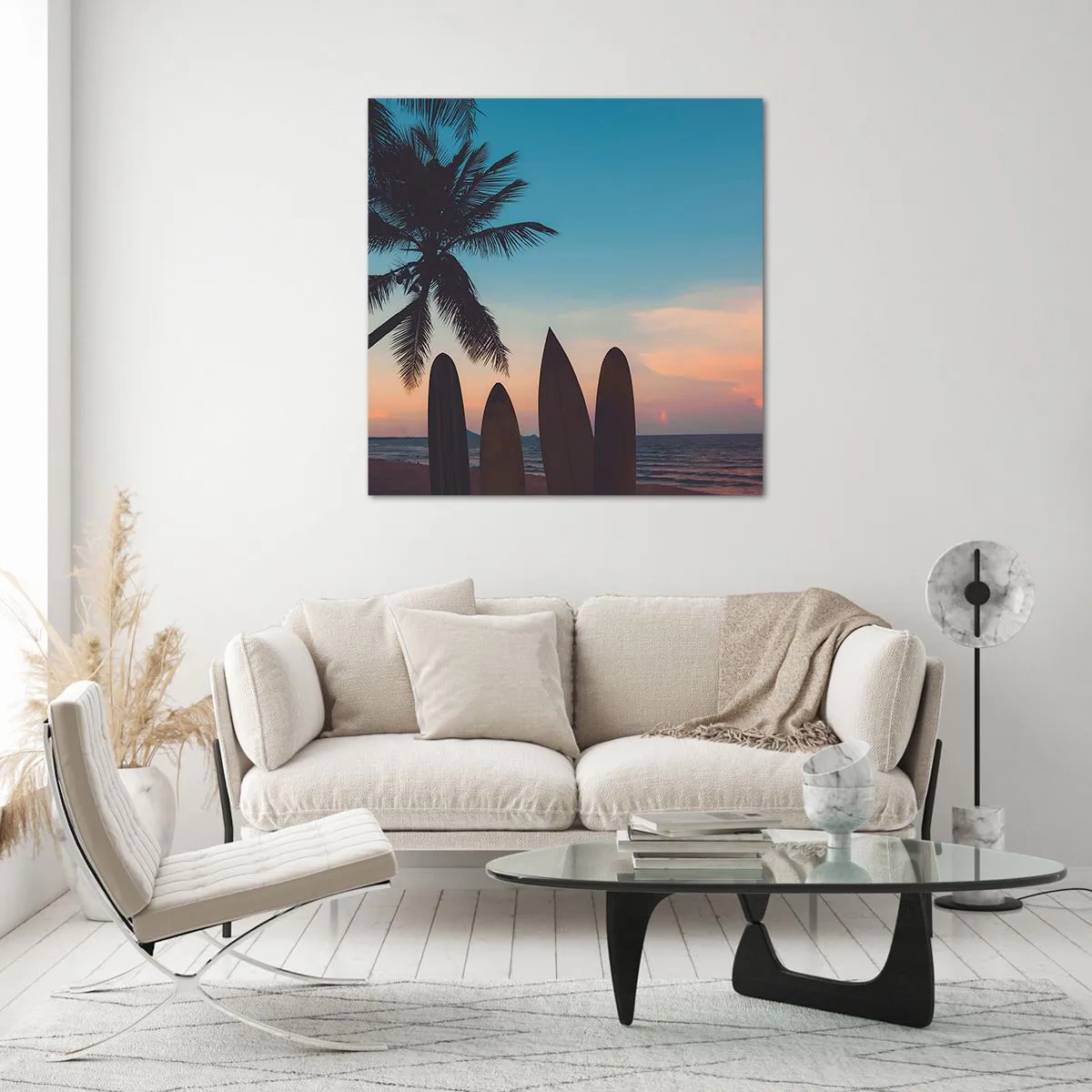 Glasbild - Bild auf glas - Morgen wird es auch lustig - 50x50 cm