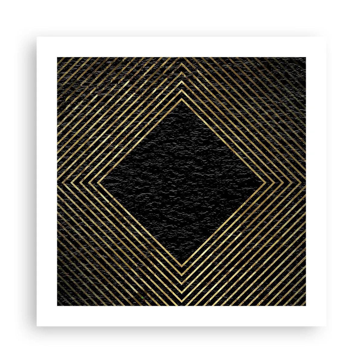Poster - Geometrie im glamourösen Stil - 50x50 cm