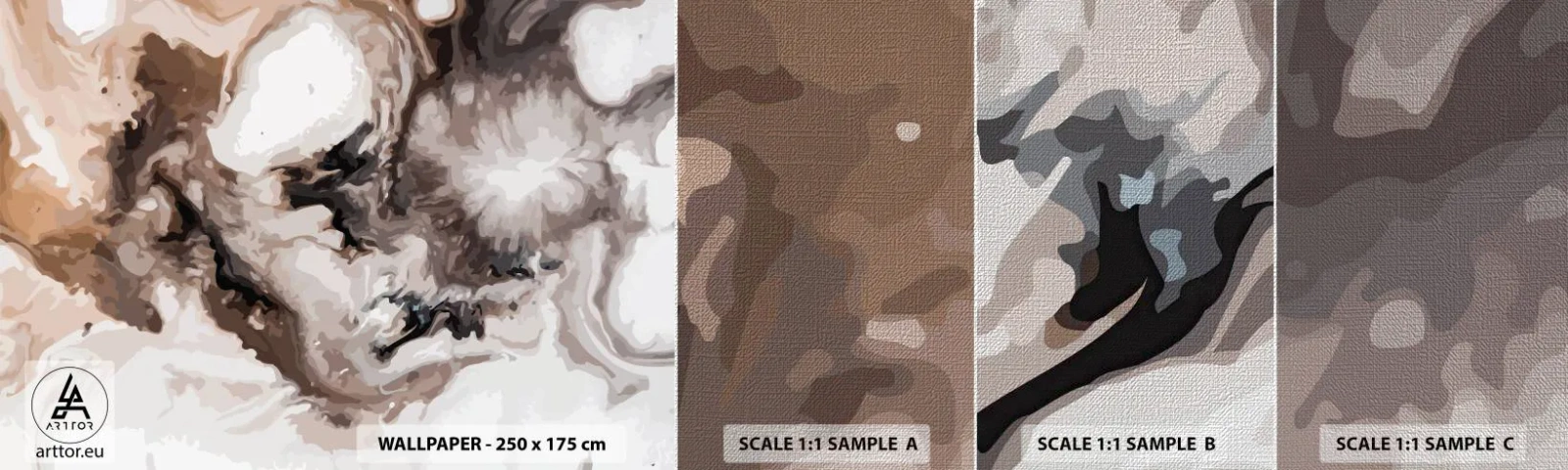 Fototapeten Muster Premium Canvas - Die Geburt einer Galaxie - Abstraktion, Stück, Modernes Muster - 100x30 cm