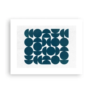 Poster - Kreise und Halbkreise - 40x30 cm