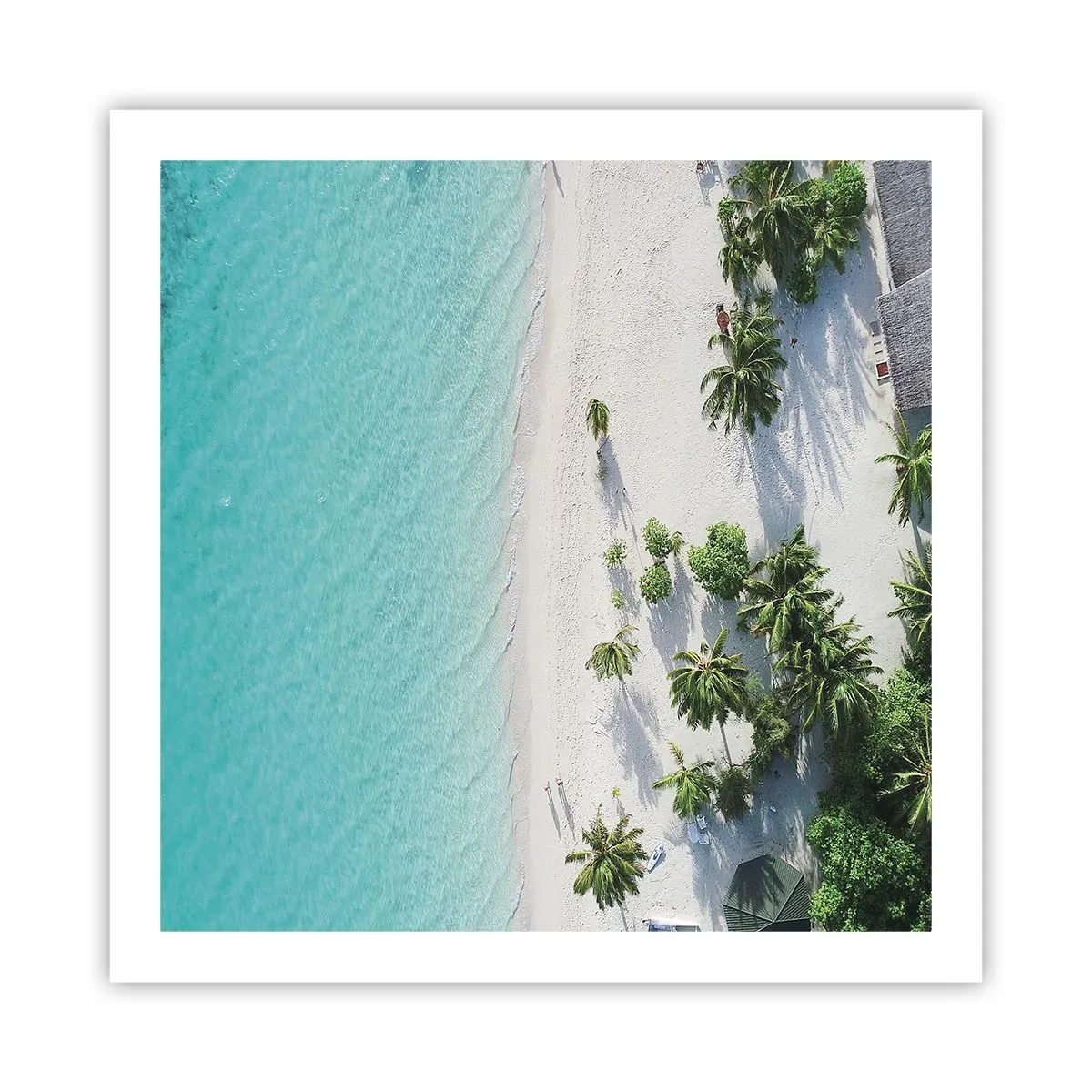 Poster - Urlaub im Paradies - 60x60 cm