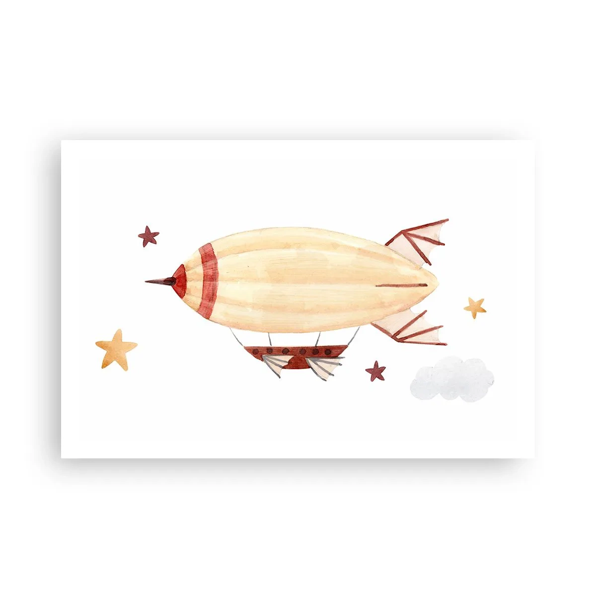 Poster - Luftschiff - 91x61 cm