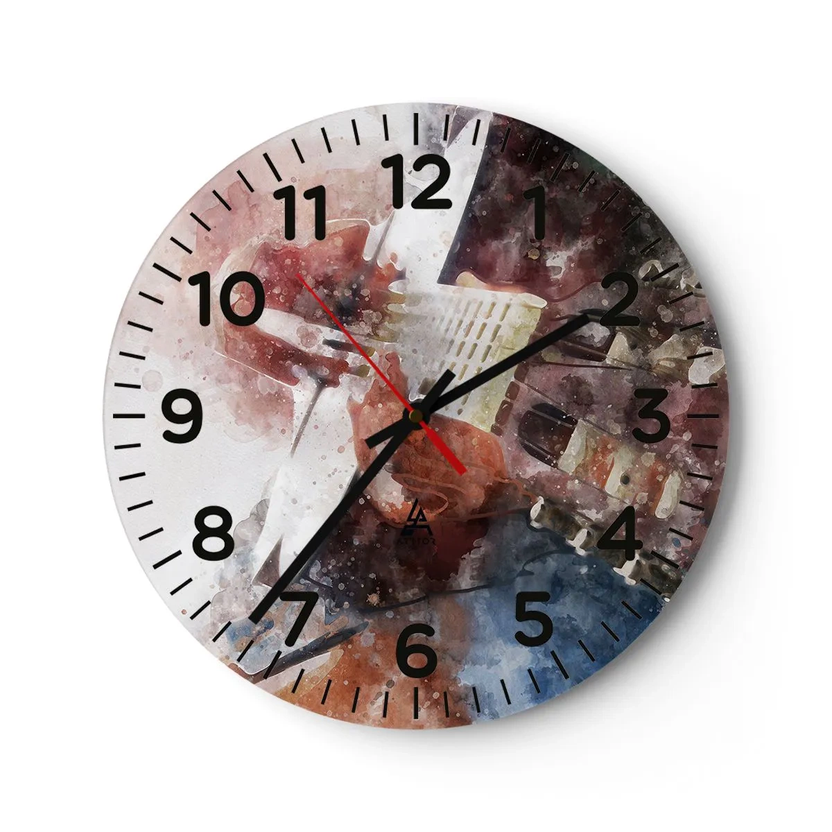 Wanduhr - Glasuhr - Und was halten Sie davon? - 30x30 cm