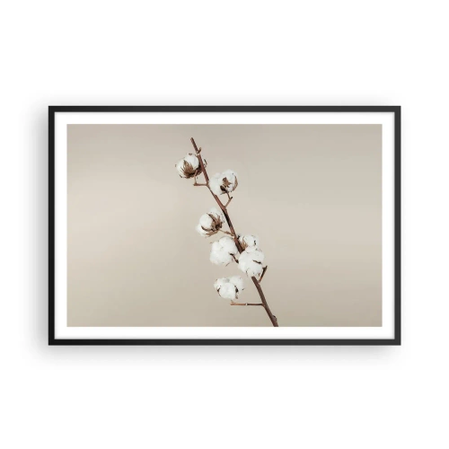 Poster in einem schwarzem Rahmen - An der Quelle der Weichheit - 91x61 cm