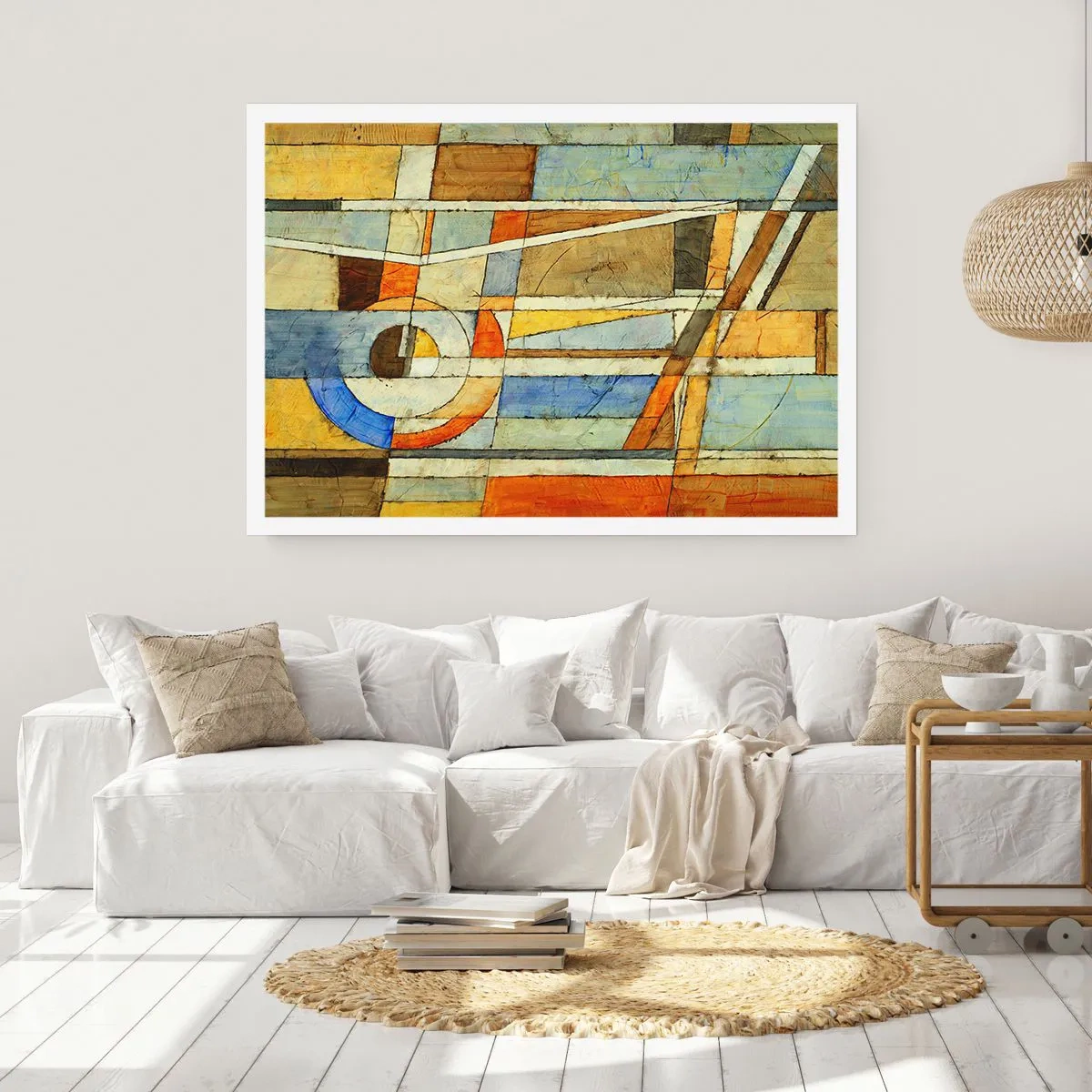 Poster - Kubismus auf der Baustelle - 50x40 cm
