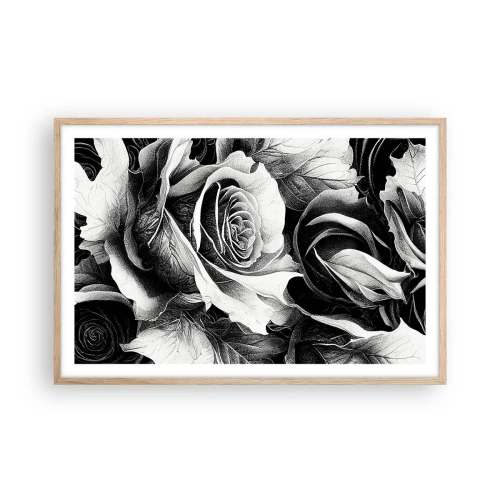 Poster in einem Rahmen aus heller Eiche - Immer Königin - 91x61 cm