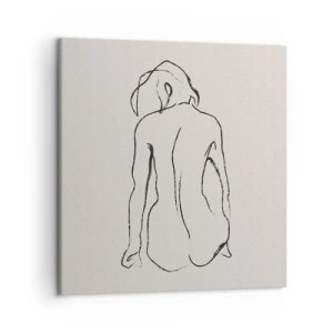 Bild auf Leinwand - Leinwandbild - Mädchenakt - 50x50 cm