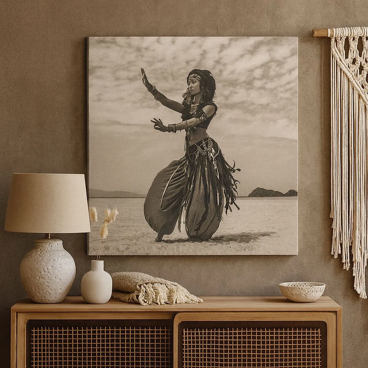 Bild auf Leinwand - Leinwandbild - Der Tanz der südlichen Inseln - 30x30 cm