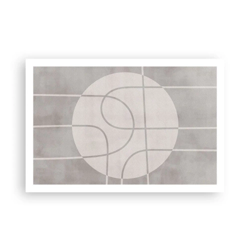 Poster - Kreisförmig und geradeaus - 91x61 cm