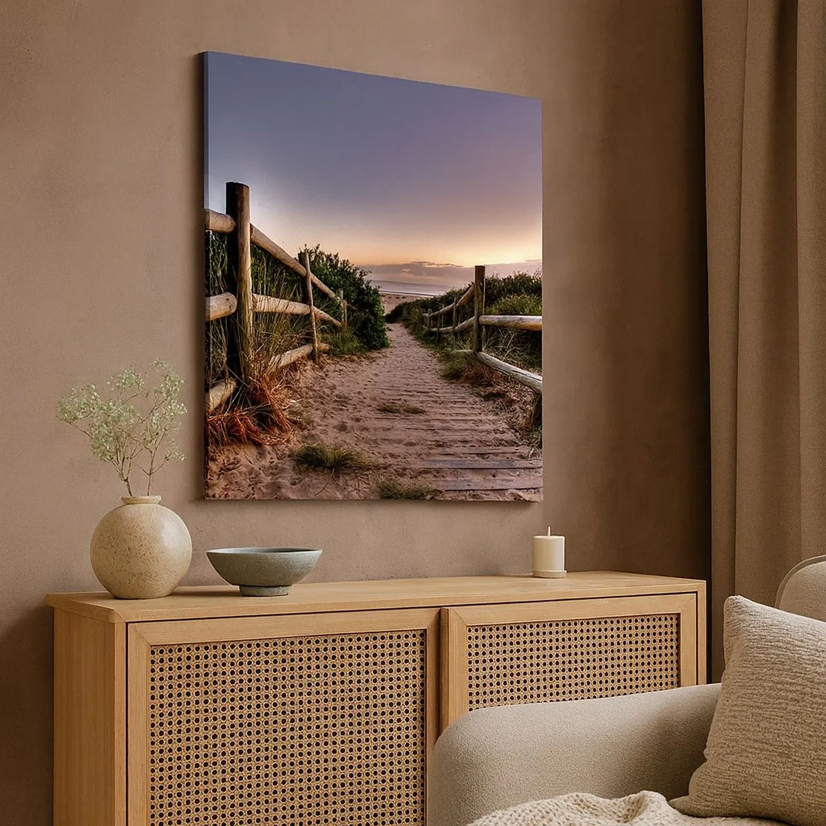 Bild auf Leinwand - Leinwandbild - Das Ziel ist bereits sichtbar - 30x30 cm