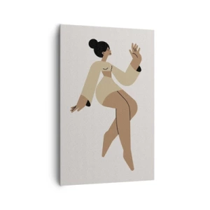 Bild auf Leinwand - Leinwandbild - Eine anmutige Form - 80x120 cm