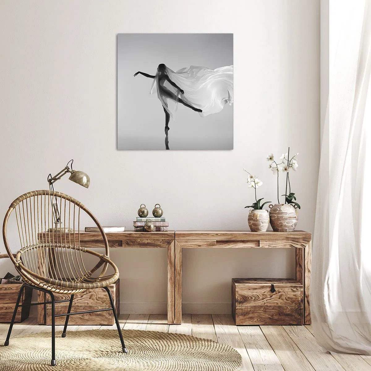 Bild auf Leinwand - Leinwandbild - Leichtigkeit und Anmut - 60x60 cm