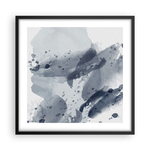 Poster in einem schwarzem Rahmen - Eine Studie über die Natur des Wassers - 50x50 cm