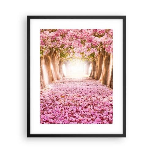 Poster in einem schwarzem Rahmen - Der Weg ins Paradies - 40x50 cm