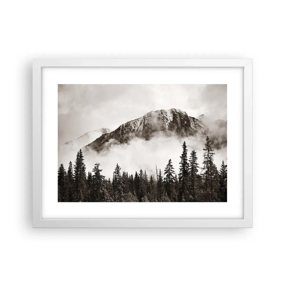 Poster in einem weißen Rahmen - Lineal aus Granit - 40x30 cm