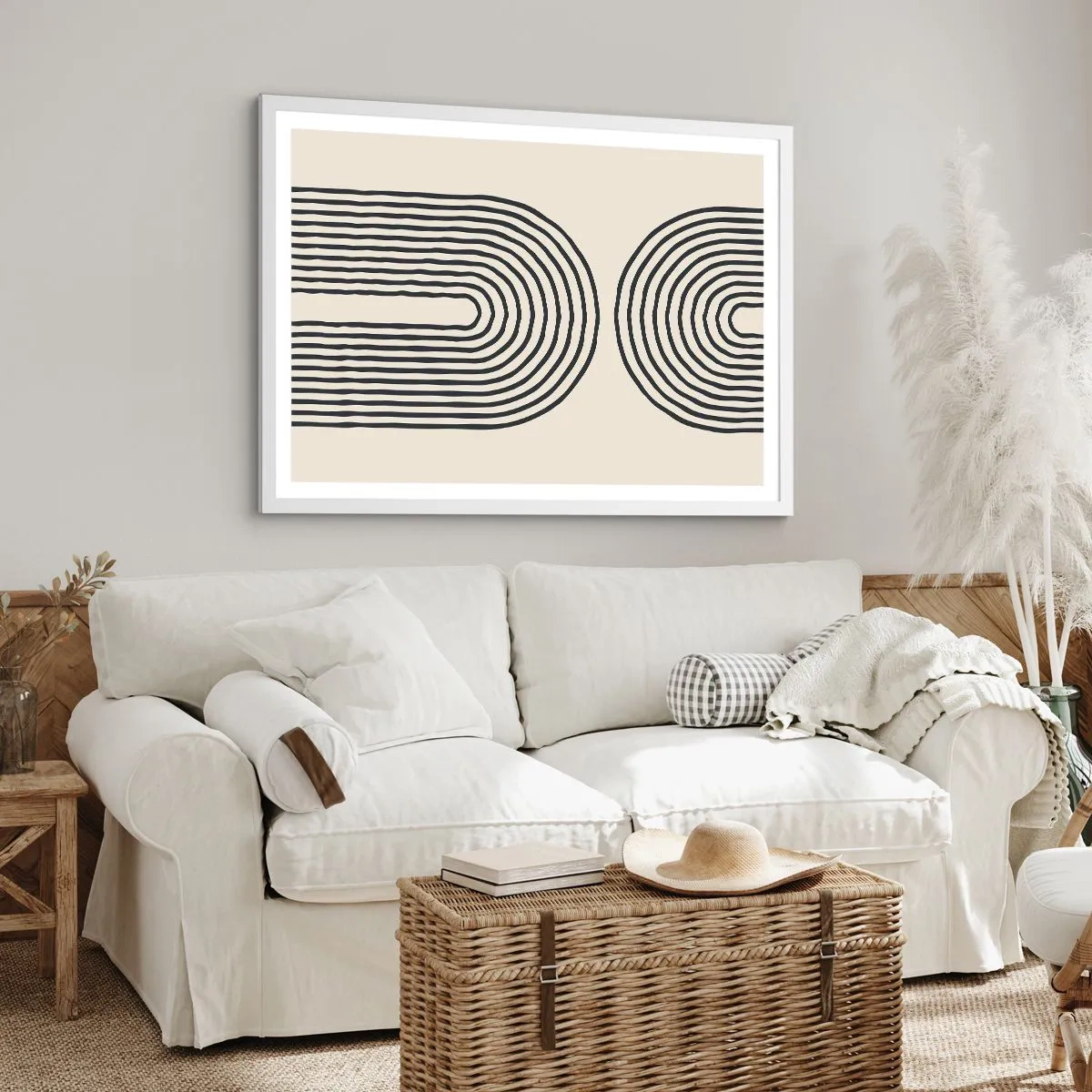 Poster in einem weißen Rahmen - In einem Moment ... - 100x70 cm